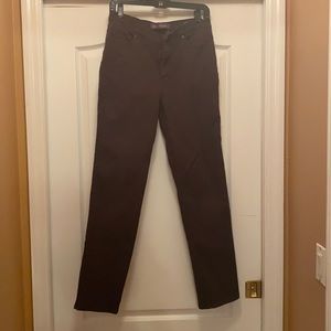 Gloria Vanderbilt Amanda Cut Brown Cotton Jeans